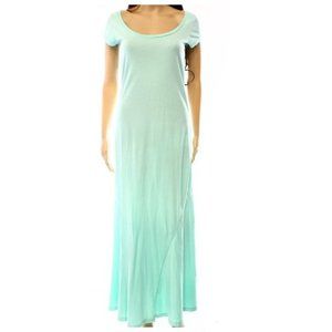 Polo Ralph Lauren Jersey Scoop Neck Maxi Dress in Mint Green